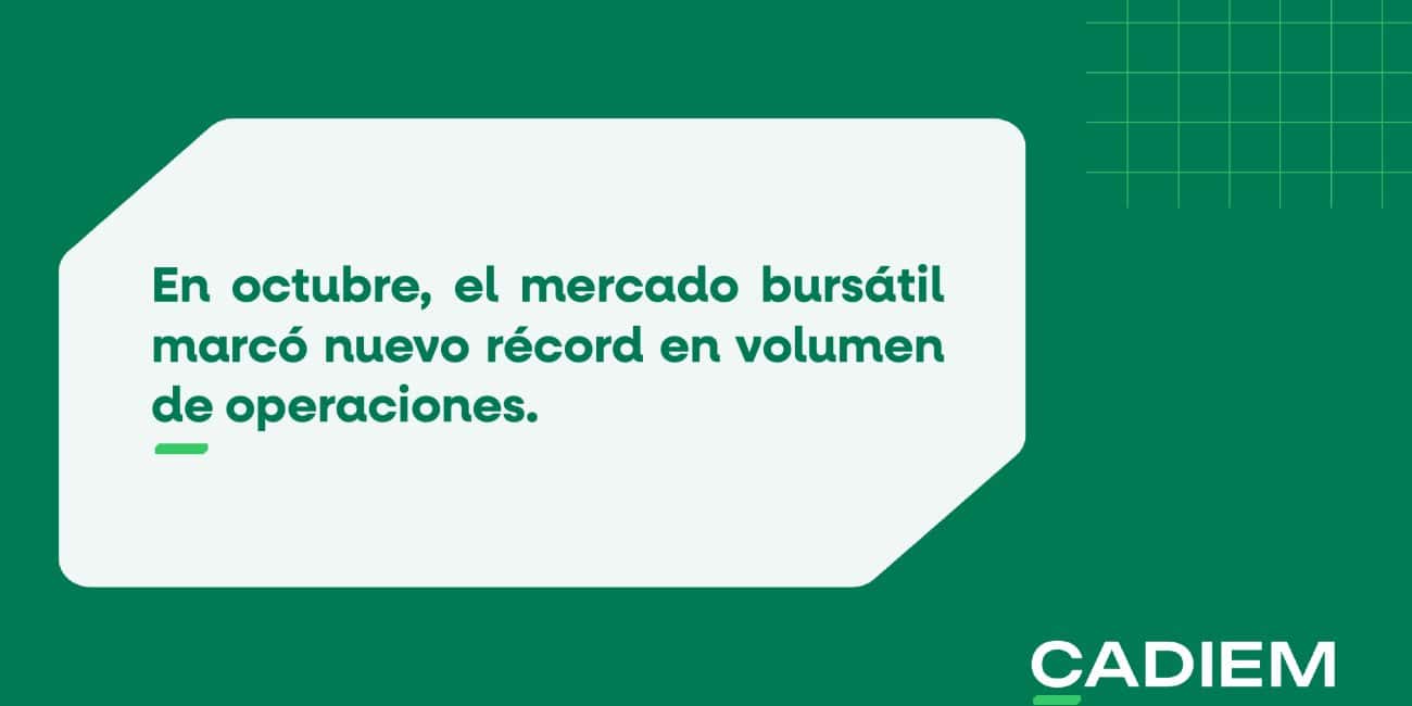 El Mercado Bursátil marcó un nuevo año récord en volumen de operaciones en 2024.